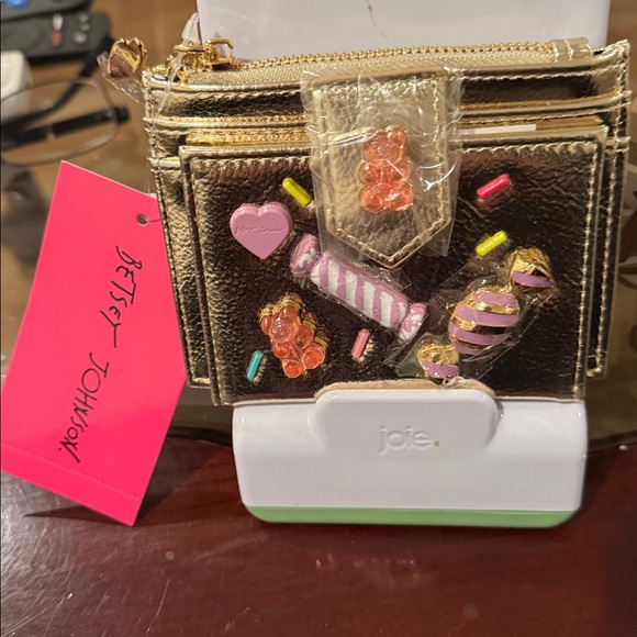 Betsey Johnson Gold OR Pink Wallet with Candy Accents | NWT - Picture 5 of 8